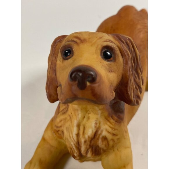 FRANKLIN MINT COCKER SPANIEL Dog Porcelain Sculpture Ball 1987 - Picture 3 of 14